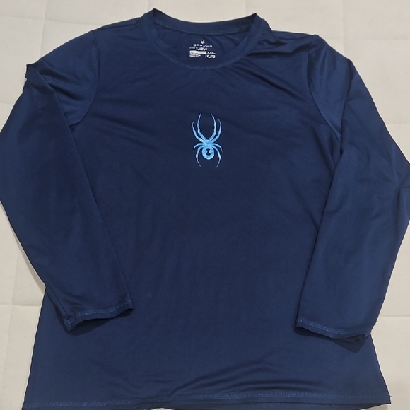 Spyder Other - Spyder Navy Long Sleeve with Blue Spider Logo XL